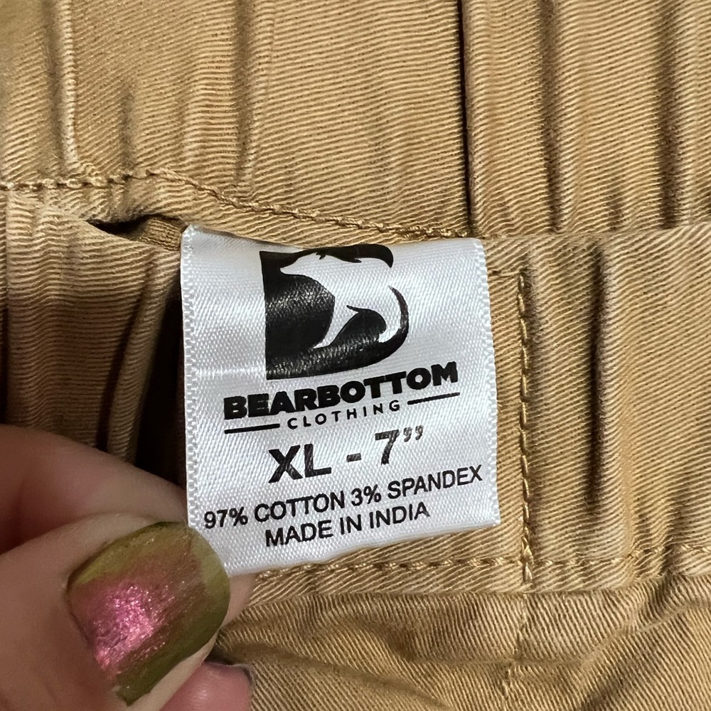 Barebottoms “Camel” X-Large 7in Shorts